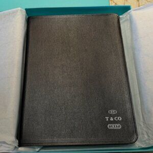 Tiffany & Co Large Black Leather Blue Box 2019 Journal Planner New Never Used